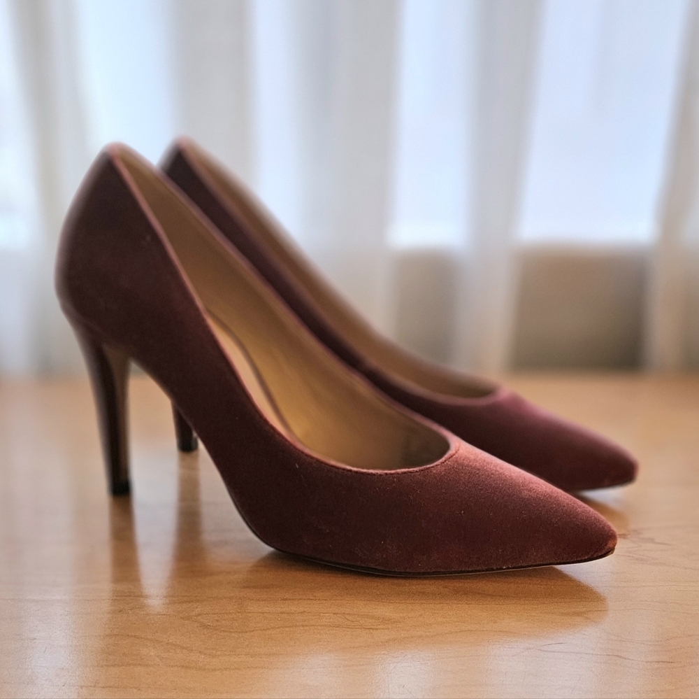 Coach Burgundy Heels